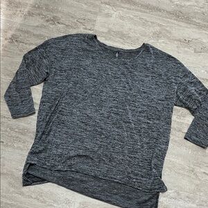 Massini Charcoal Knit Top 1X